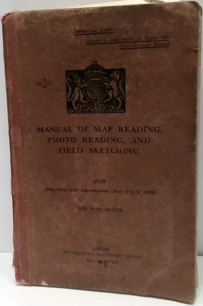 1929 Manual Of Map Reading War Office (1 of 11)