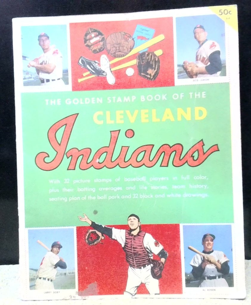 Vtg 1955 Cleveland Indians Golden Stamp Book (1 of 14)