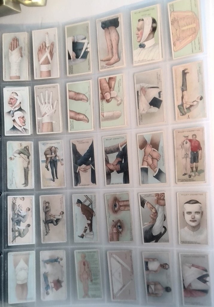 Wills's Cigarettes First Aid Cards Set (1 of 6)