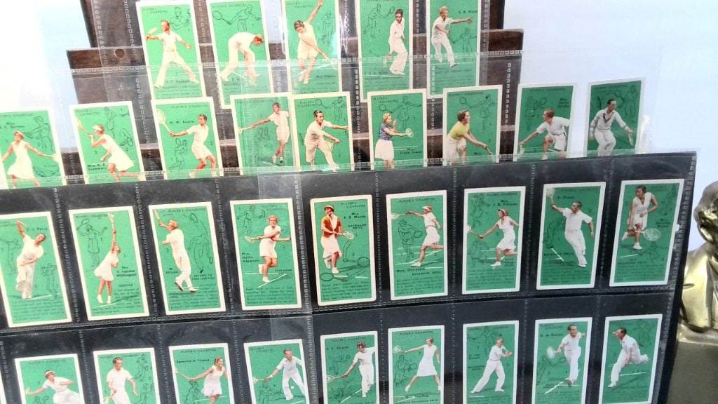Vtg John Player Tennis Trade Cards (1 of 6)
