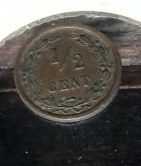 Vtg Netherlands 1/2 Cent Coin (1 of 2)