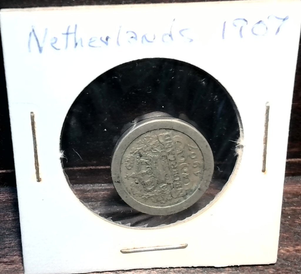 Vtg 1907 Netherlands Coin (1 of 1)