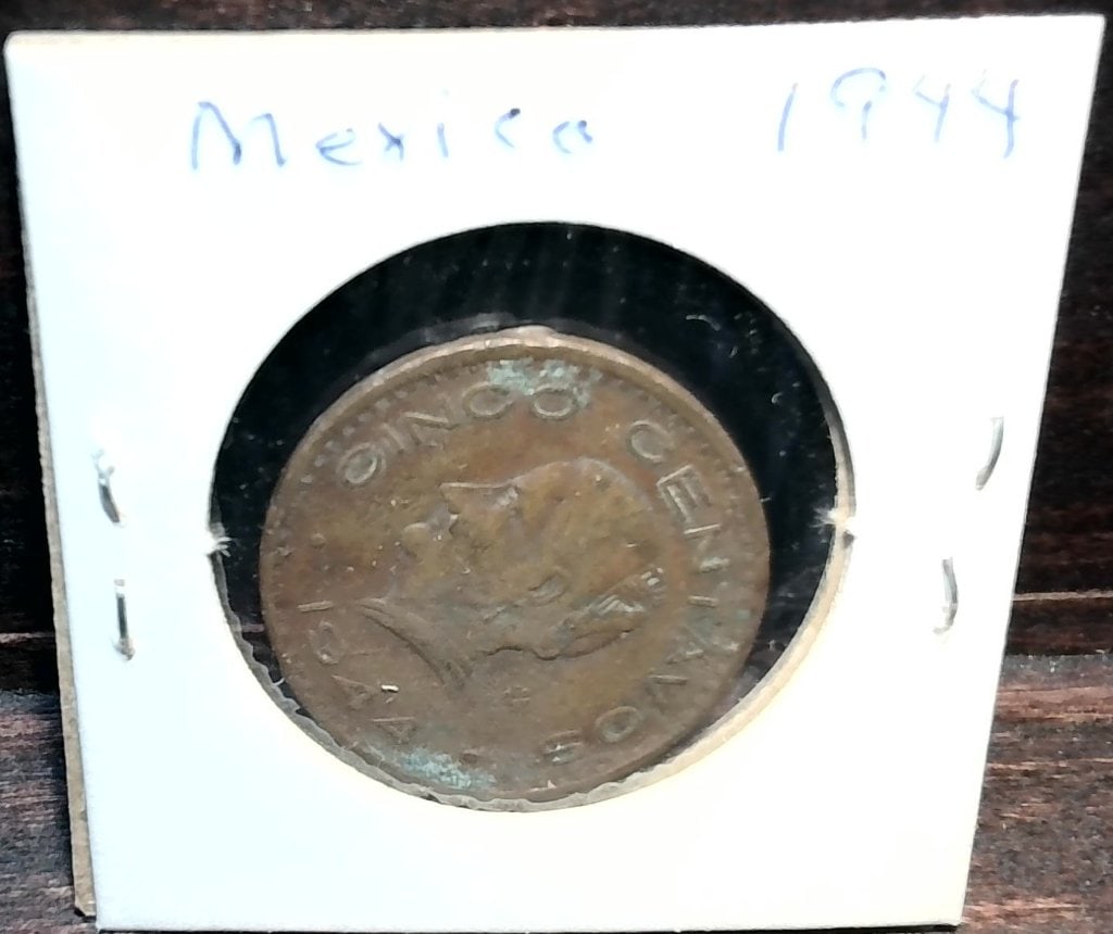 1944 Mexico 5 Centavos (1 of 2)