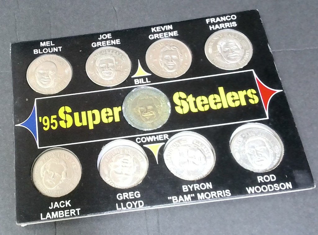 Vtg 1995 Super Steelers Coin Set (1 of 7)