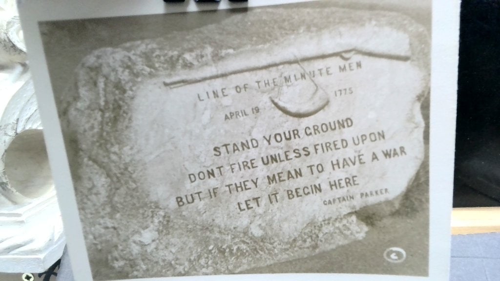 Vtg Minute Man Boulder Postcard (1 of 2)