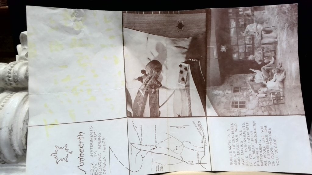 Vtg Sunhearth Folk Instruments Brochure (1 of 4)