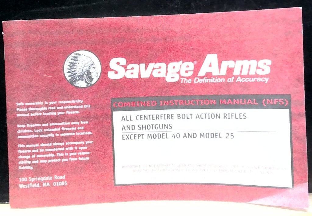 Savage Arms Centerfire Rifle Manual (1 of 4)