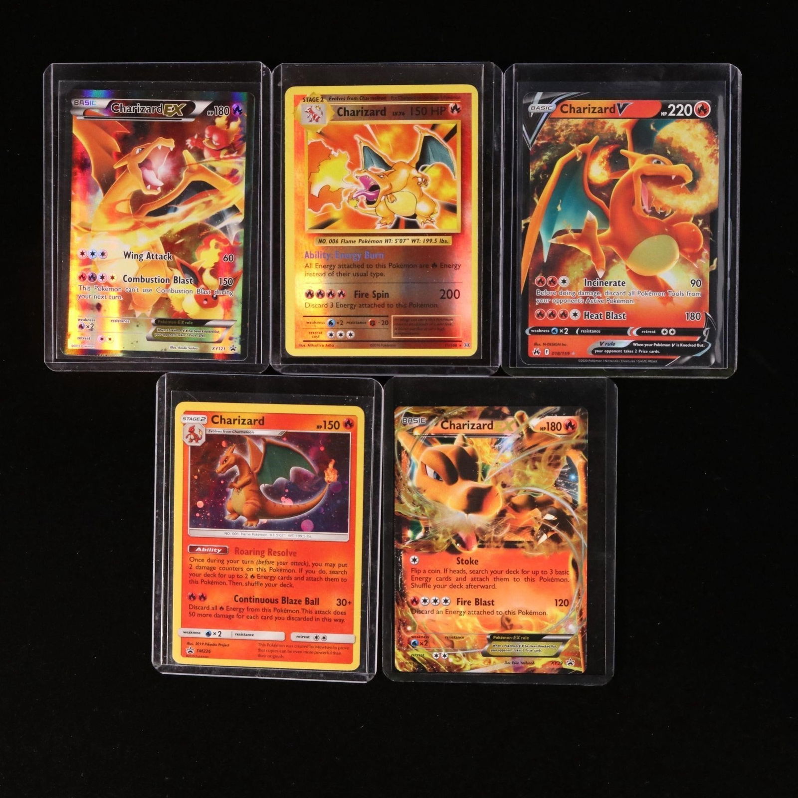 Pokemon Charizard Collection Cards (5) (1 of 2)