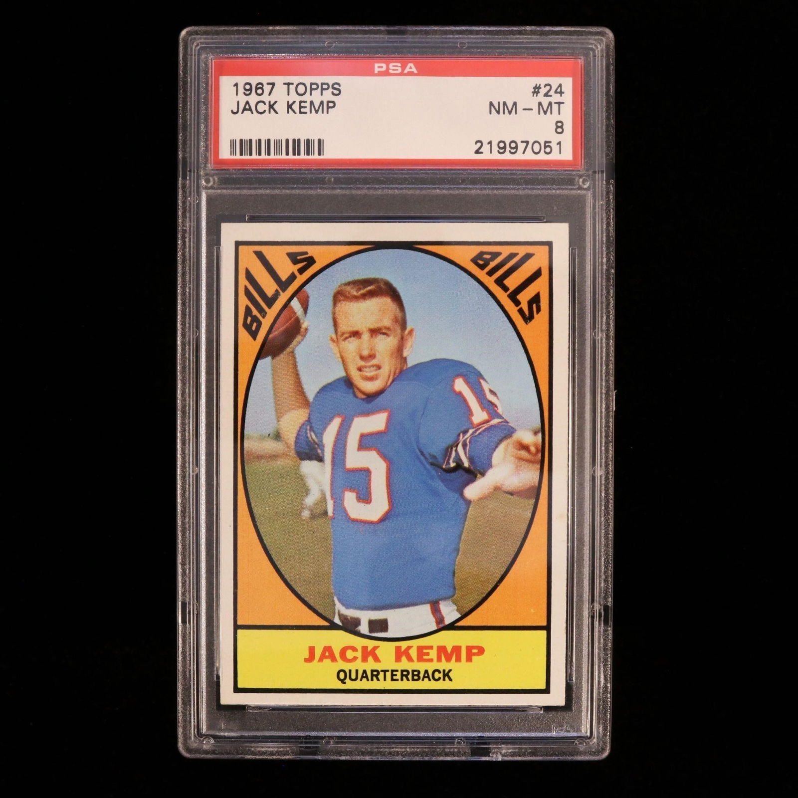 1967 Topps #24 Jack Kemp (PSA 8 NM-MT) (1 of 2)