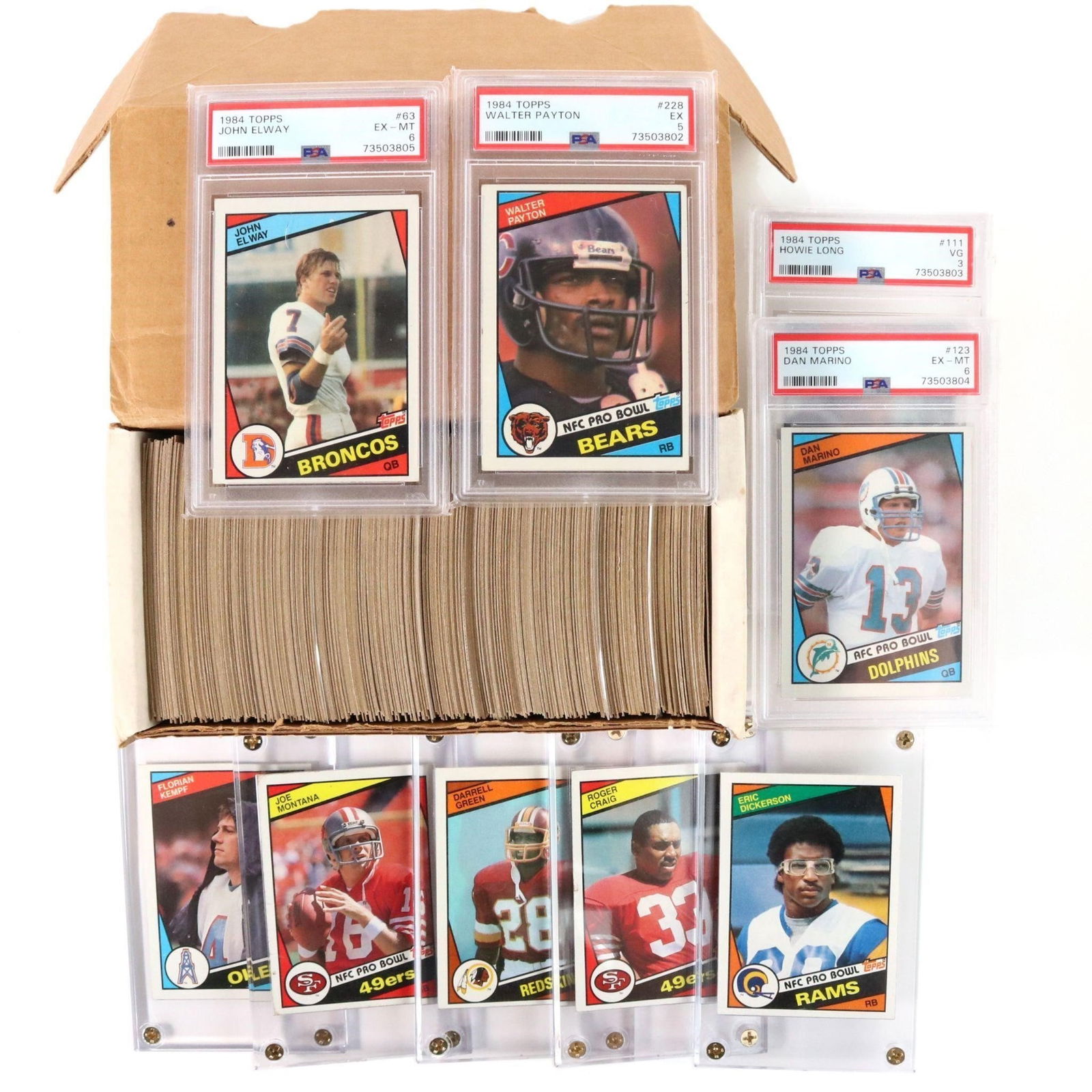 1984 Topps NFL Football Set (396/396) (PSA RC's) (1 of 5)