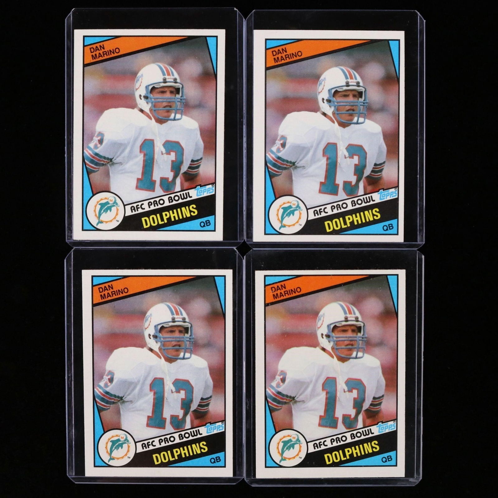 1984 Topps #123 Dan Marino Rookie Cards (4) (1 of 2)