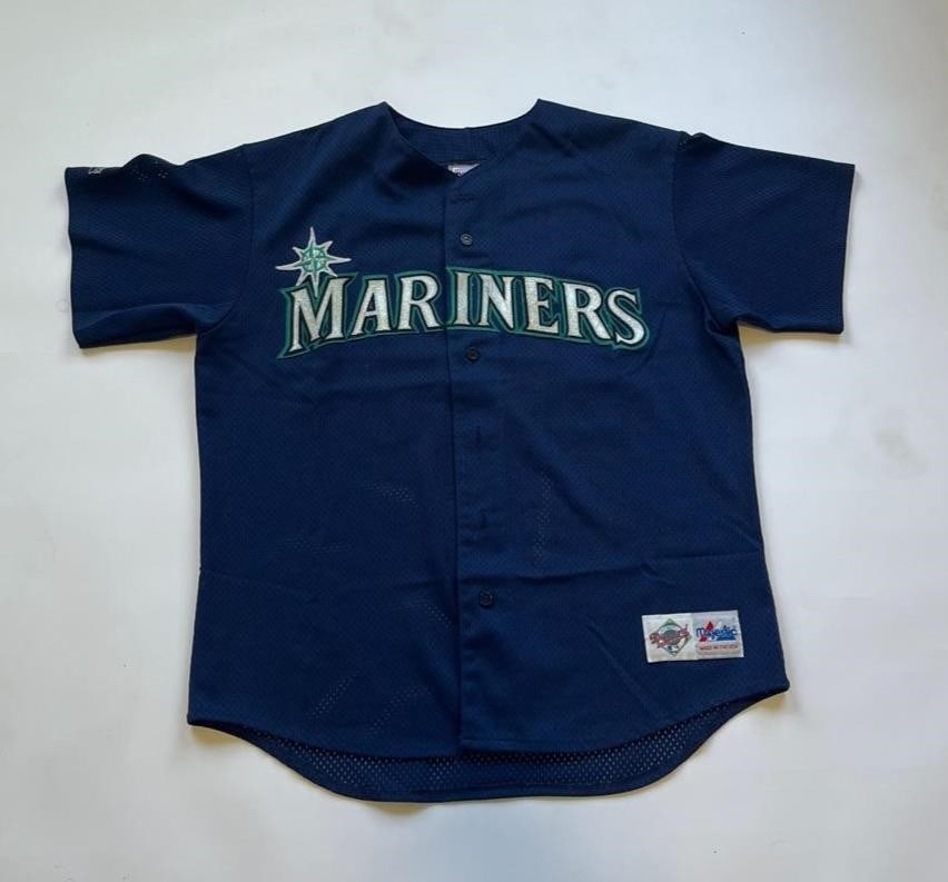 Majestic Diamond Ken Griffey Jr Mariners Jersey (1 of 5)
