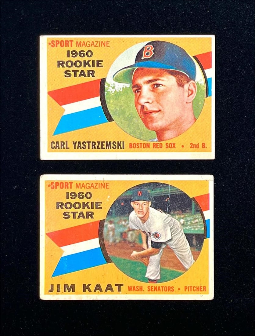 1960 Topps Carl Yastrzemski & Jim Kaat Rookies (2) (1 of 2)