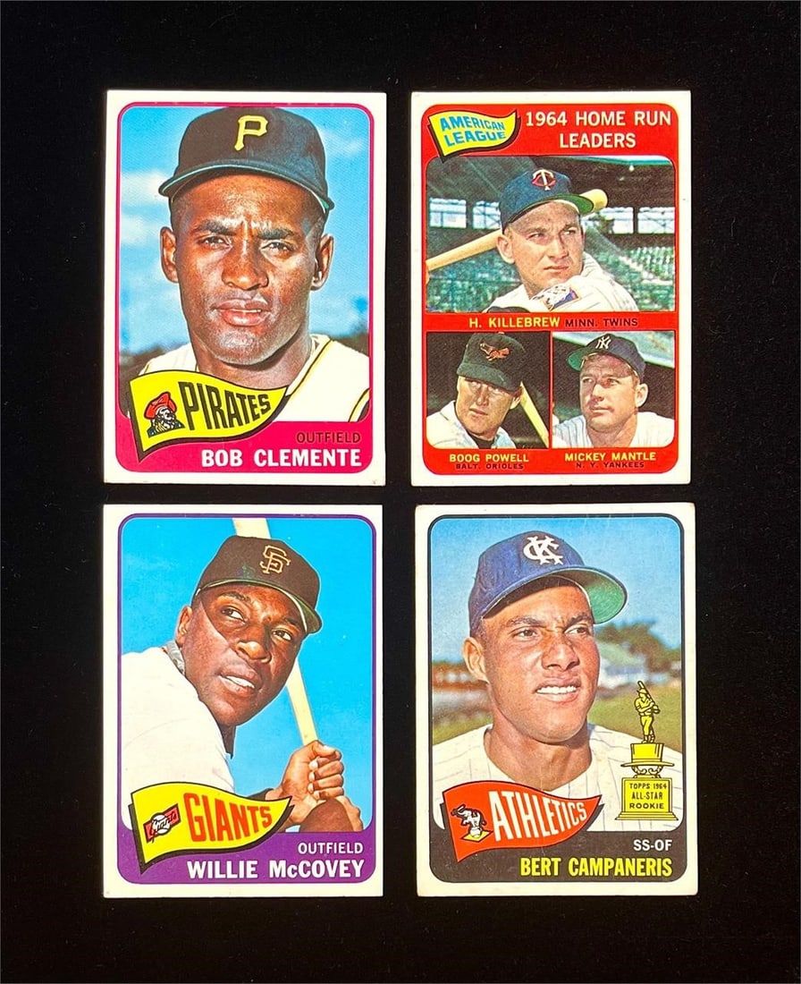 1965 Topps Baseball Cards (HOF) (4) (1 of 2)