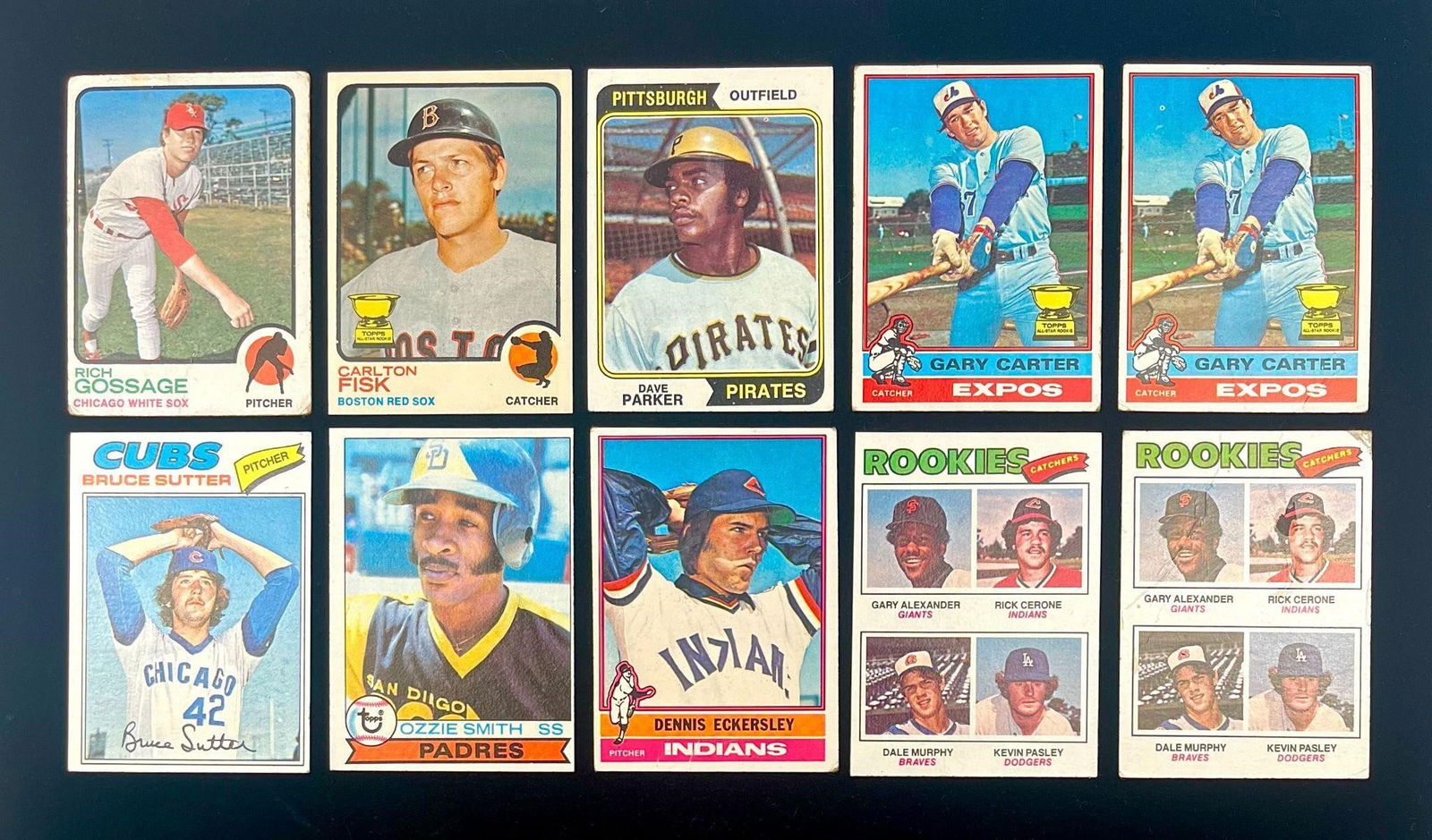 1973-1979 Topps Baseball Rookie Cards (HOF) (10) (1 of 2)
