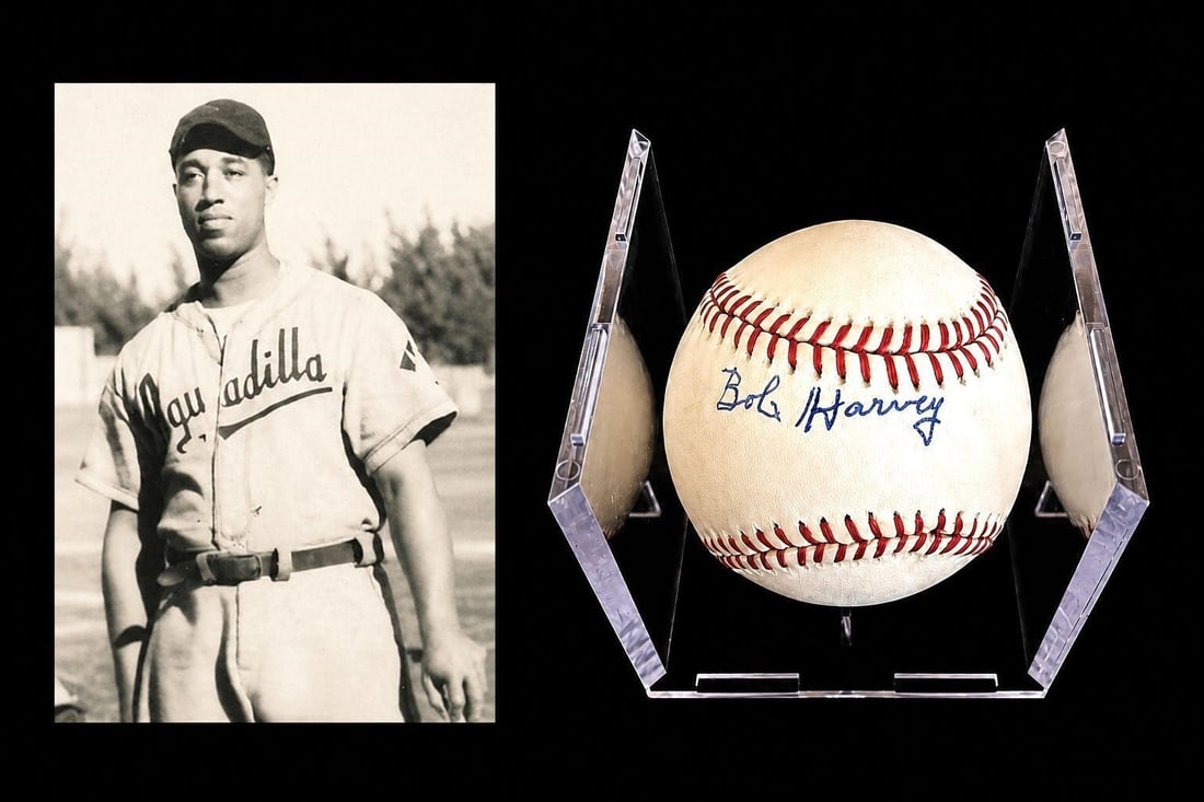 Bob Harvey Signed OAL MLB Baseball (1 of 3)
