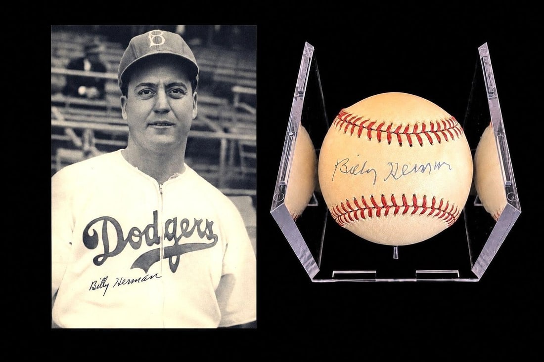 Billy Herman Signed ONL MLB Baseball: Billy Herman Autographed Official National League William D. White Major League Baseball. Personally signed by one of the finest second basemen of baseball's Golden Age. A member of the National Baseb