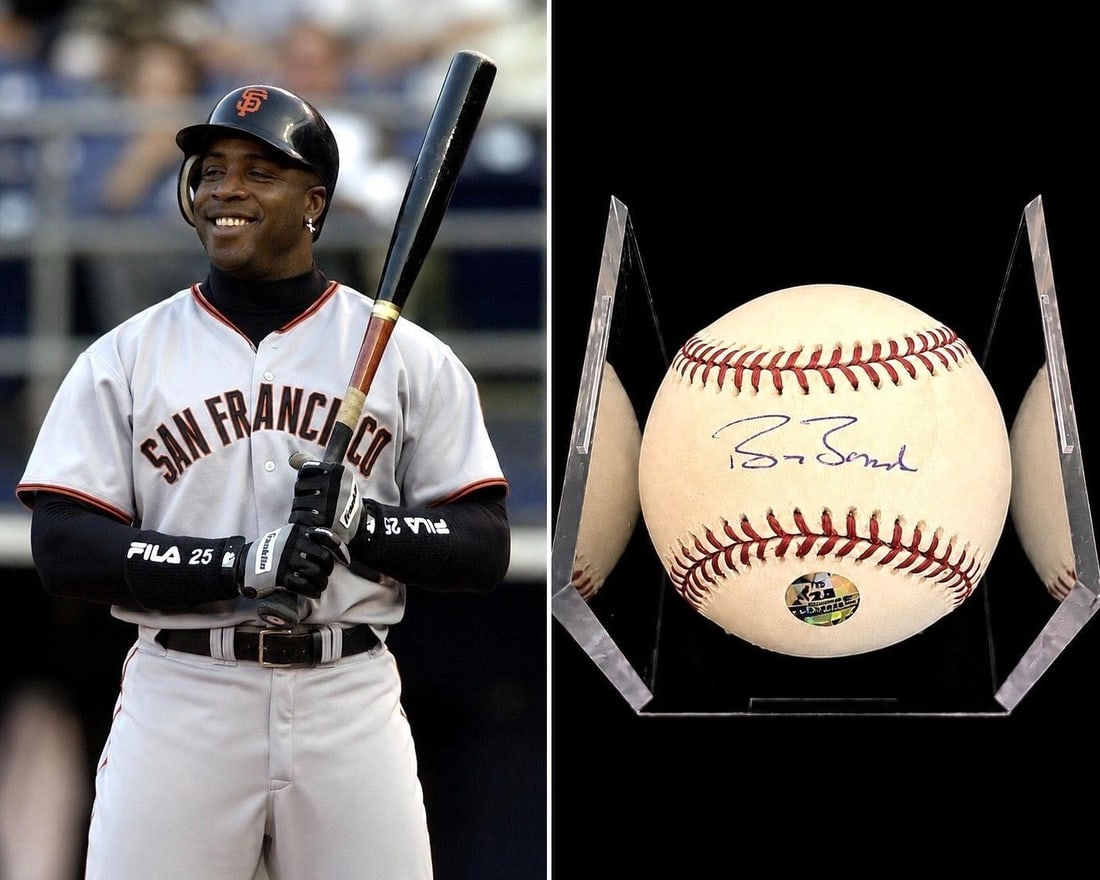 Barry Bonds Signed OMLB Baseball (Bonds COA) (1 of 4)