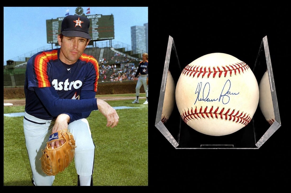 Nolan Ryan Signed OAL MLB Baseball (N. Ryan COA) (1 of 4)