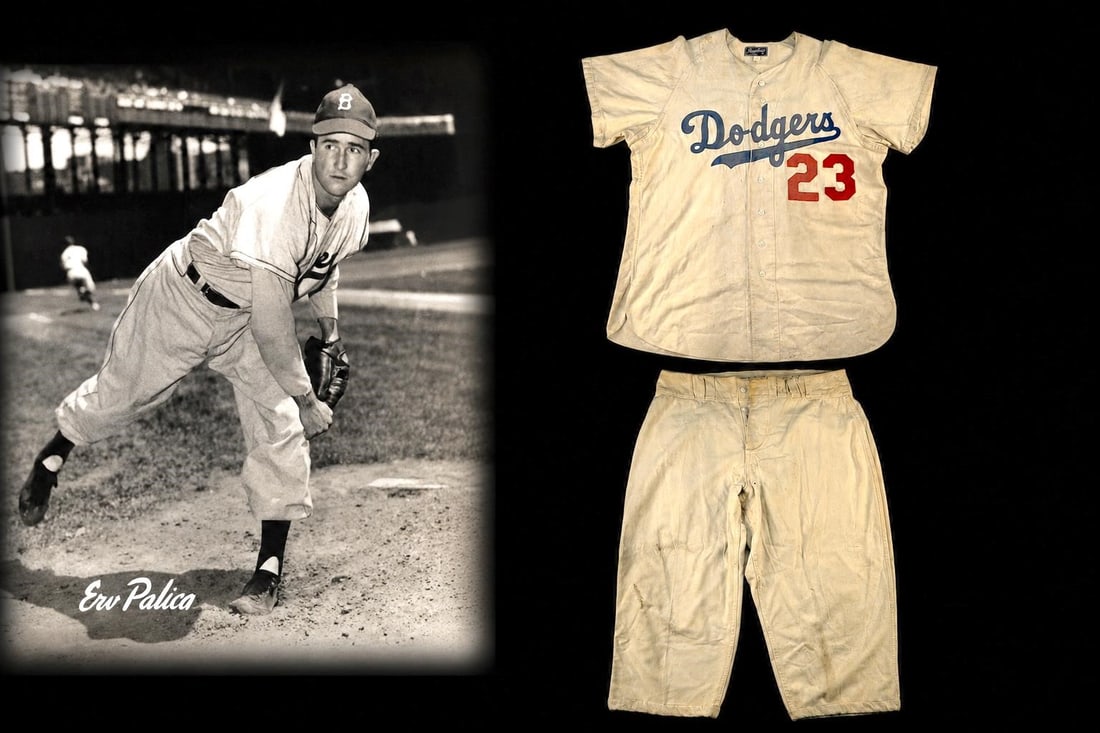 1953 Erv Palica Game Used Brooklyn Dodgers Uniform (1 of 12)