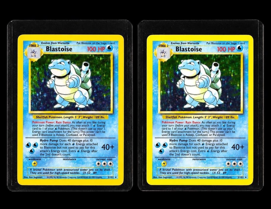 1999 Pokemon Game #2 Blastoise - Holo Cards (2) (1 of 2)