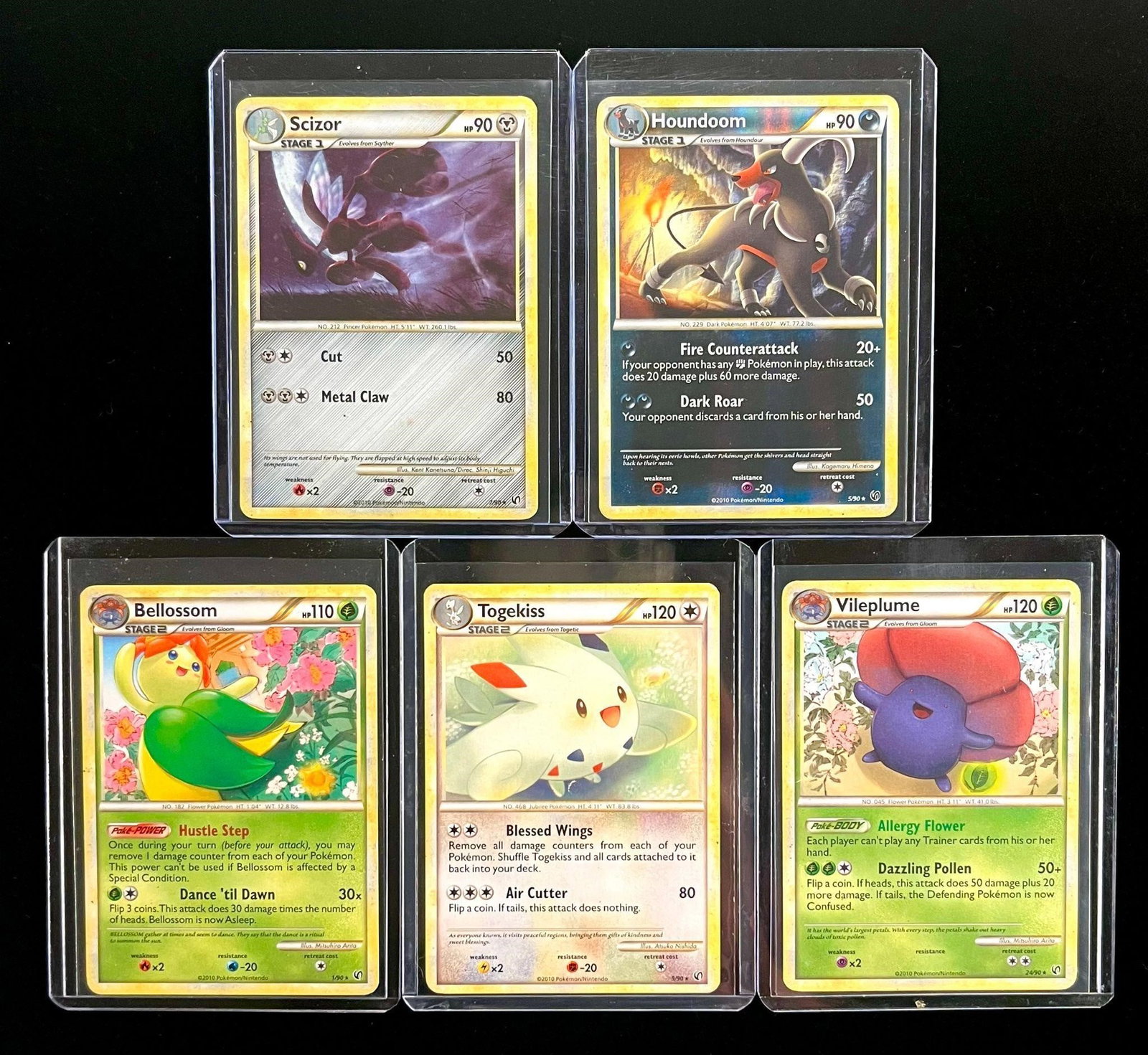 2010 Pokemon HG & SS Undaunted Cards (5) (1 of 1)