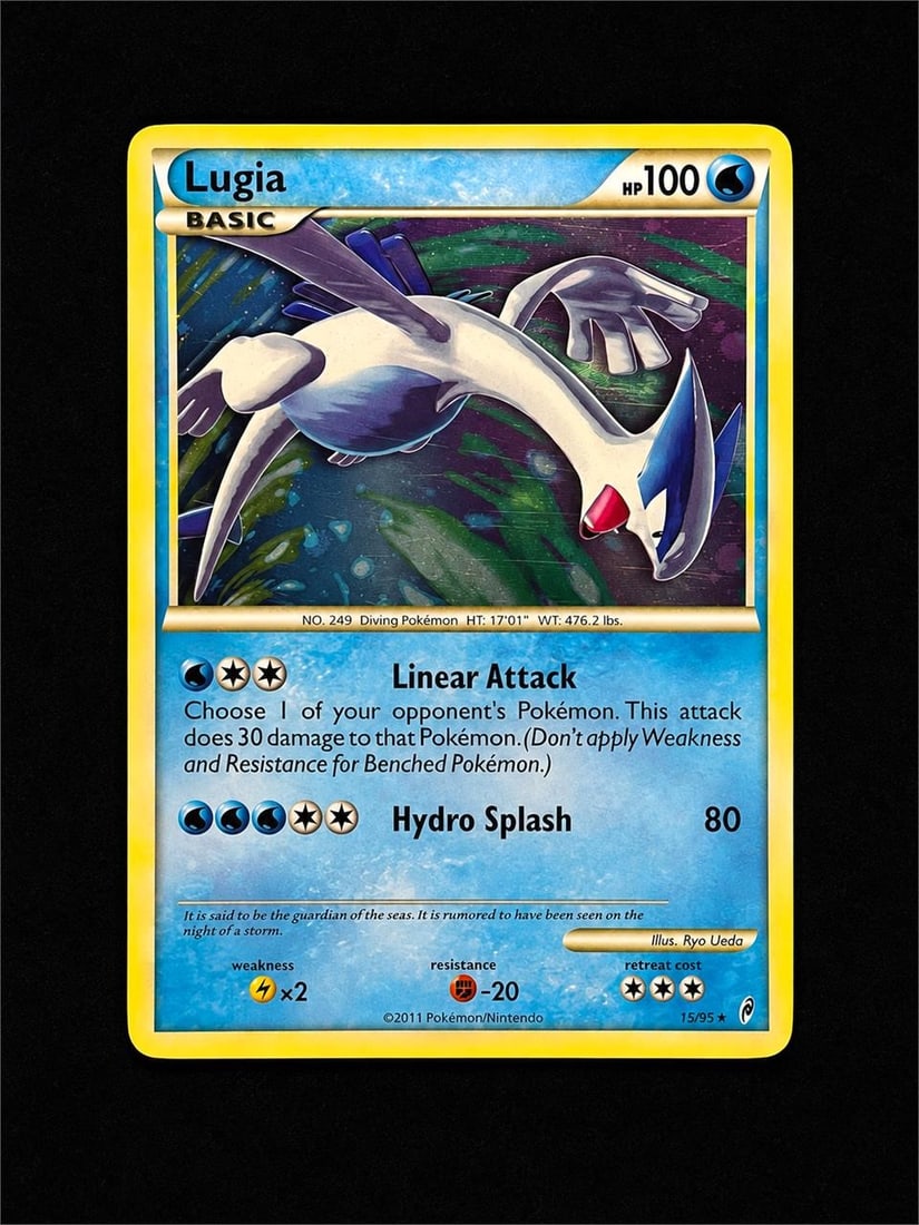 2011 Pokemon Call Of Legends #15 Lugia - Holo: 2011 Pokemon Call Of Legends #15 Lugia - Holo Pokemon Trading Card. One of the most desirable cards from the celebrated Call of Legends expansion, this 2011 Lugia Holo showcases the legendary guardian