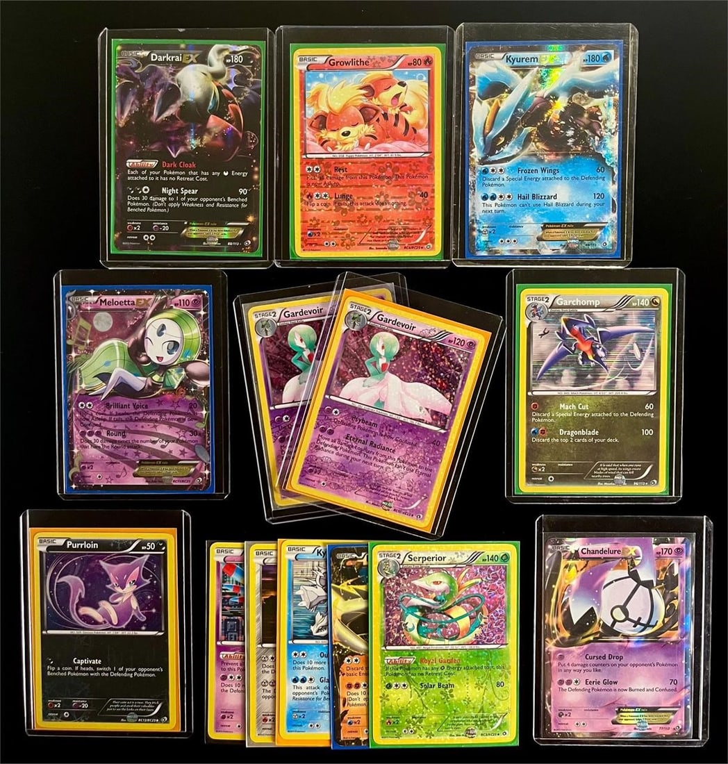 2013 Pokemon B&W Legendary Treasures Cards (14): 2013 Pokemon Black & White Legendary Treasures & Radiant Collection Pokemon Trading Cards (14 Cards Total). Includes: (2x) 2013 Pokemon B & W Legendary Treasures #RC10 Gardevoir Radiant Collection, 20