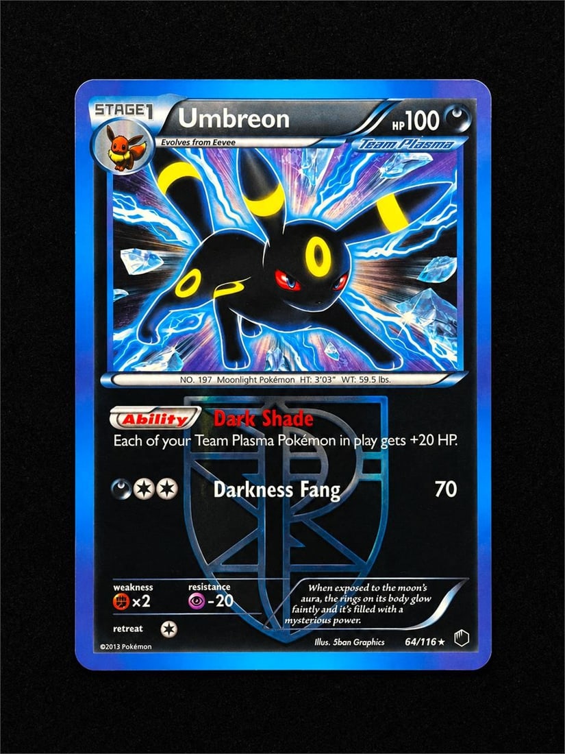 2013 Pokemon B&W #64 Umbreon - Reverse Foil Holo (1 of 2)