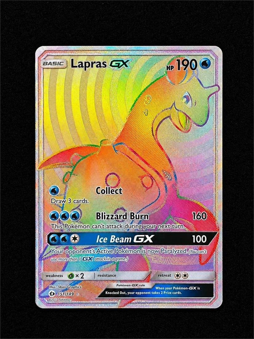 2017 Pokemon Sun & Moon #151 FA/Lapras GX SR (1 of 2)
