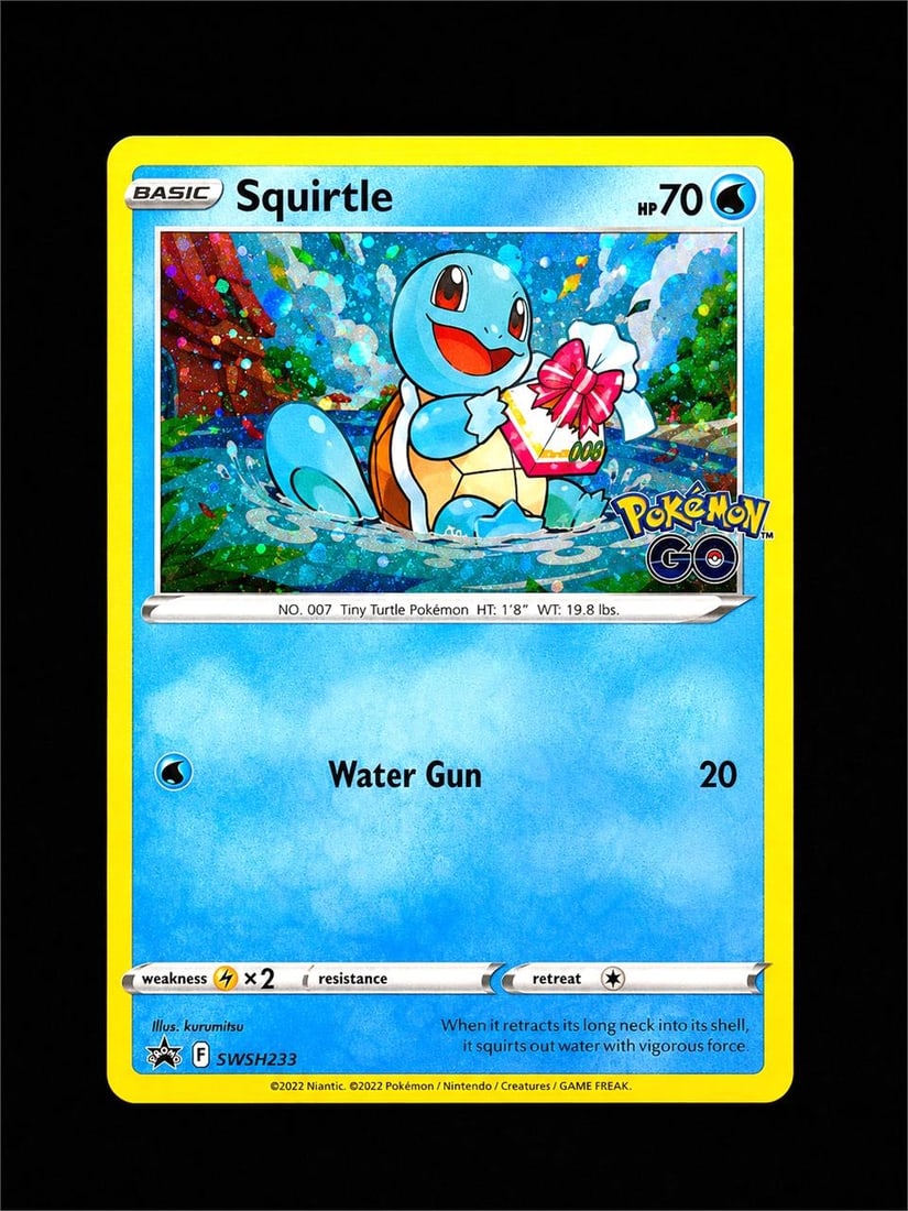 2022 Pokemon SWSH BSP #233 Squirtle - Holo PM GO (1 of 2)