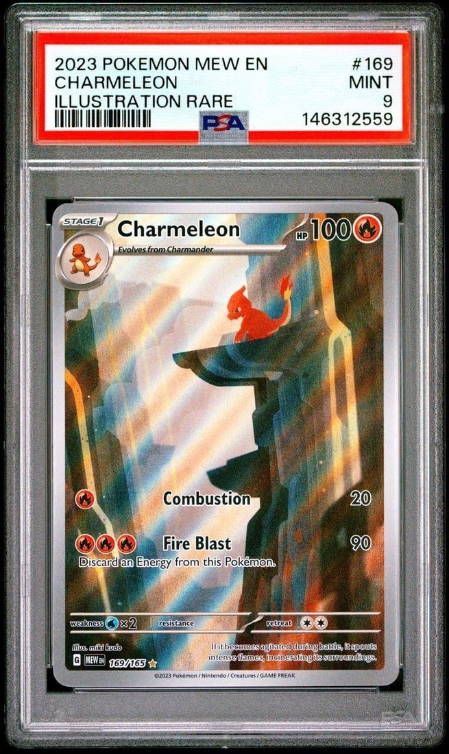 2023 Pokemon Mew EN #169 Charmeleon IR (PSA 9) (1 of 2)