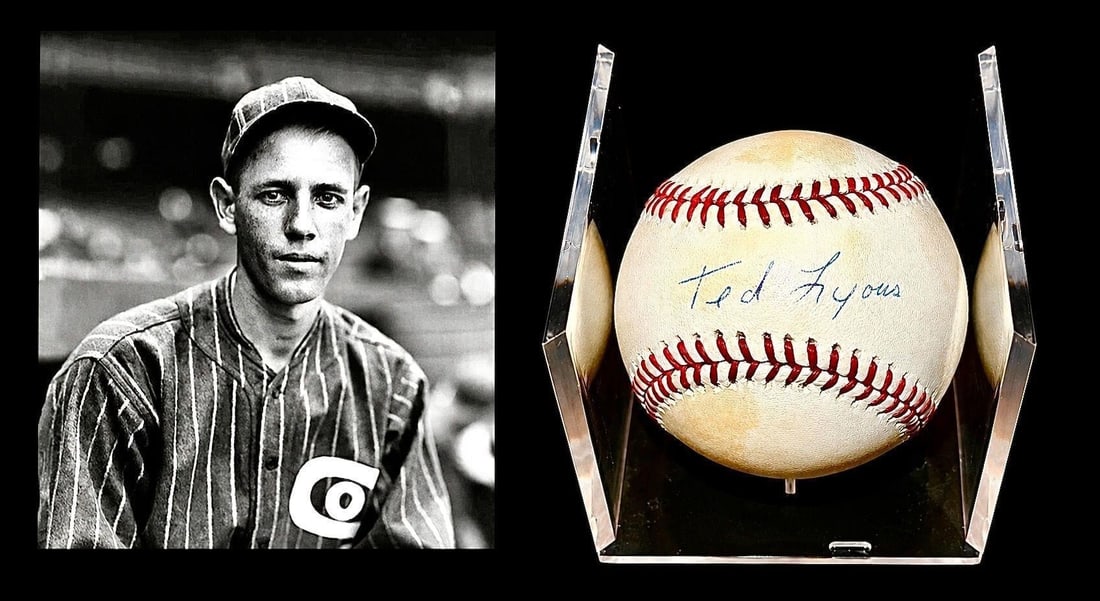 Ted Lyons Signed OAL MLB Baseball (PSA/DNA): Ted Lyons Autographed Official American League Bobby Brown Major League Baseball (PSA/DNA Authenticated) (PSA/DNA Certification: AR20209). Featuring the signature of one of the greatest pitchers in Ch