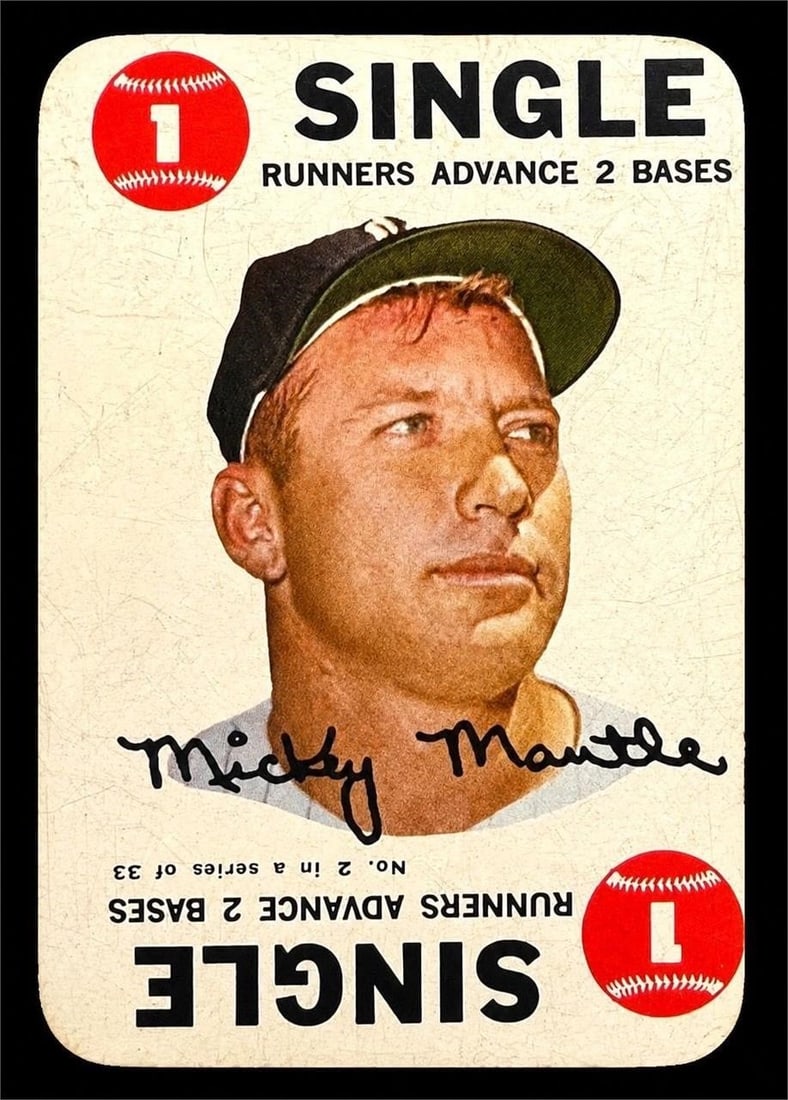 1968 Topps Game #2 Mickey Mantle (1 of 2)