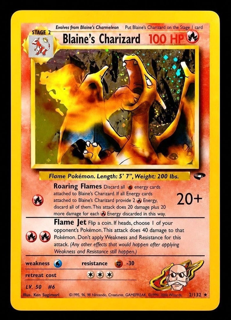 2000 Pokemon Gym #2 Blaine's Charizard - Holo (1 of 2)
