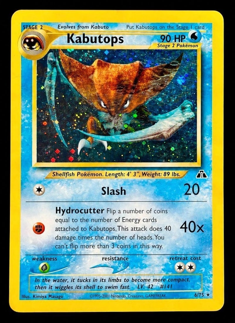 2001 P.M. Neo Discovery #6 Kabutops - Holo (1 of 2)