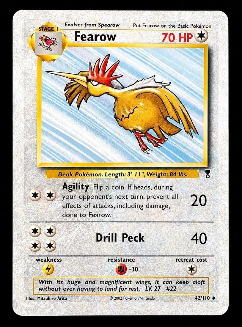 2002 Pokemon Legendary Collection #42 Fearow (1 of 2)