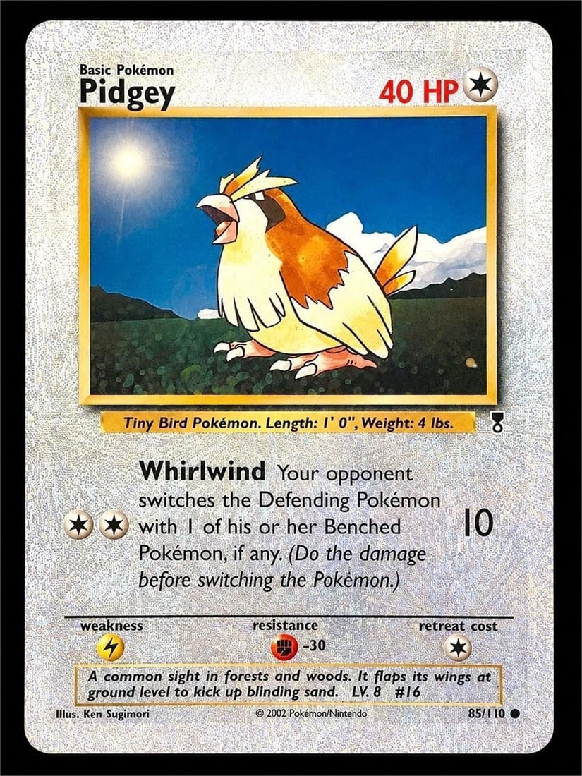 2002 Pokemon Legendary Collection #85 Pidgey (1 of 2)