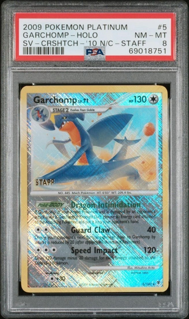 2009 Pokemon #5 Garchomp '10 N/C - Staff (PSA 8) (1 of 2)