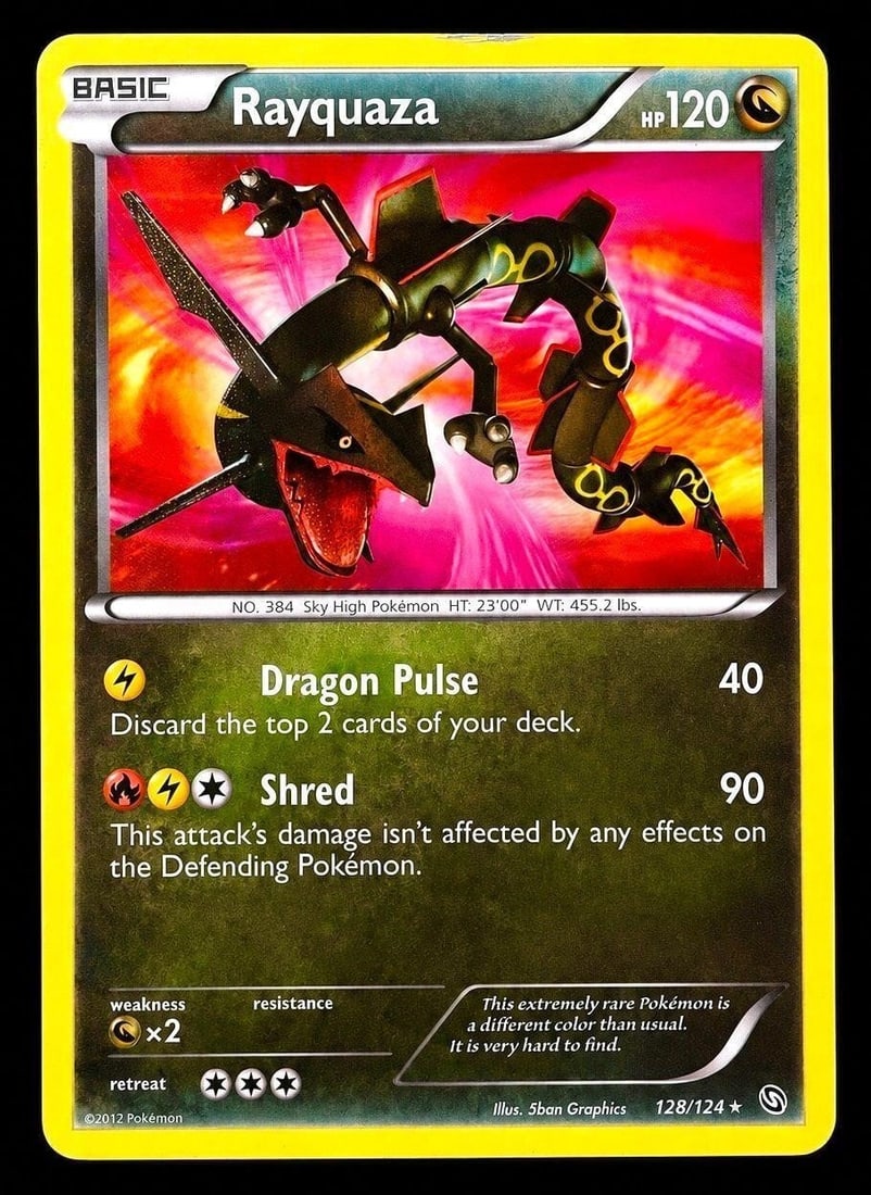 2012 Pokemon B & W #128 Rayquaza - Holo SR (1 of 2)