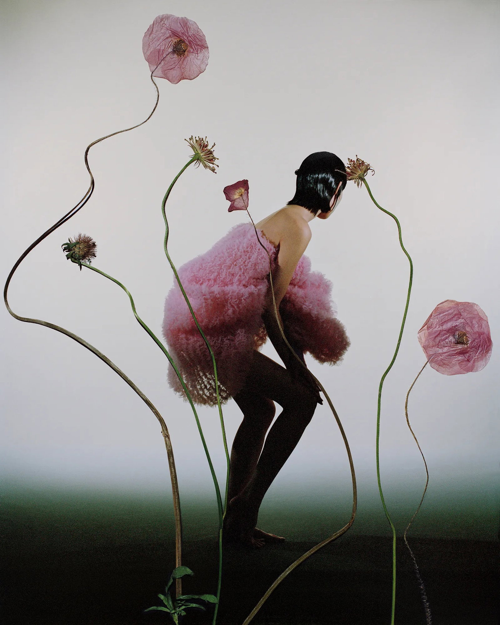 Romantic Memories: Print Date: 2022 Medium: Shot on film, printed as C-print Edition: Edition of 5 Signature: Signed by the artist Romantic Memories creates a poetic space suspended between reality and fantasy through t