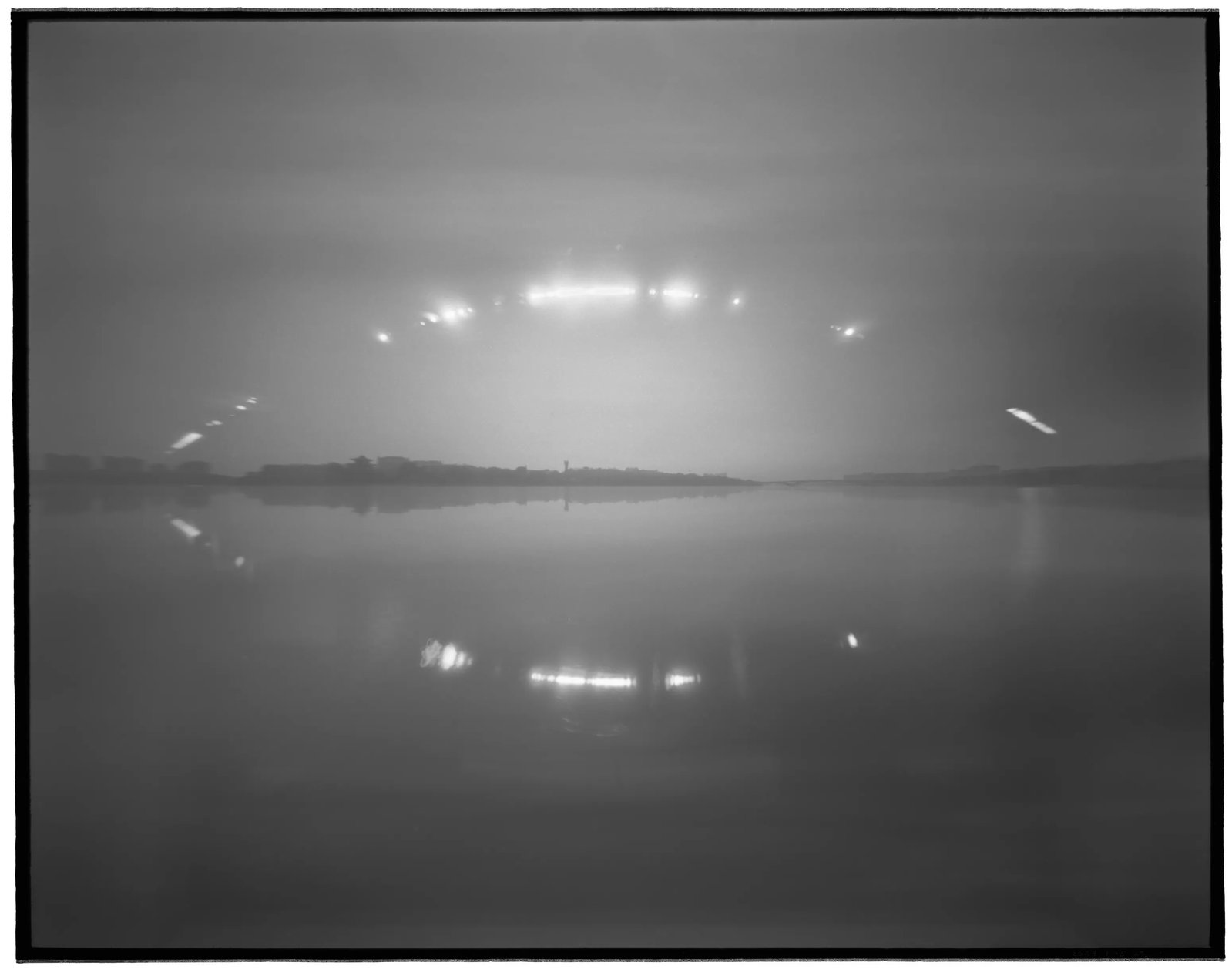 No. 2024 1-5: Location: North bank of Xin'an Lake, Qujiang, Quzhou, facing the south bank near No. 2 Middle School Camera: Self-made pinhole camera "Sugimoto Hiroshi No. 1" Focal Length: 50 mm Aperture: 0.26 mm