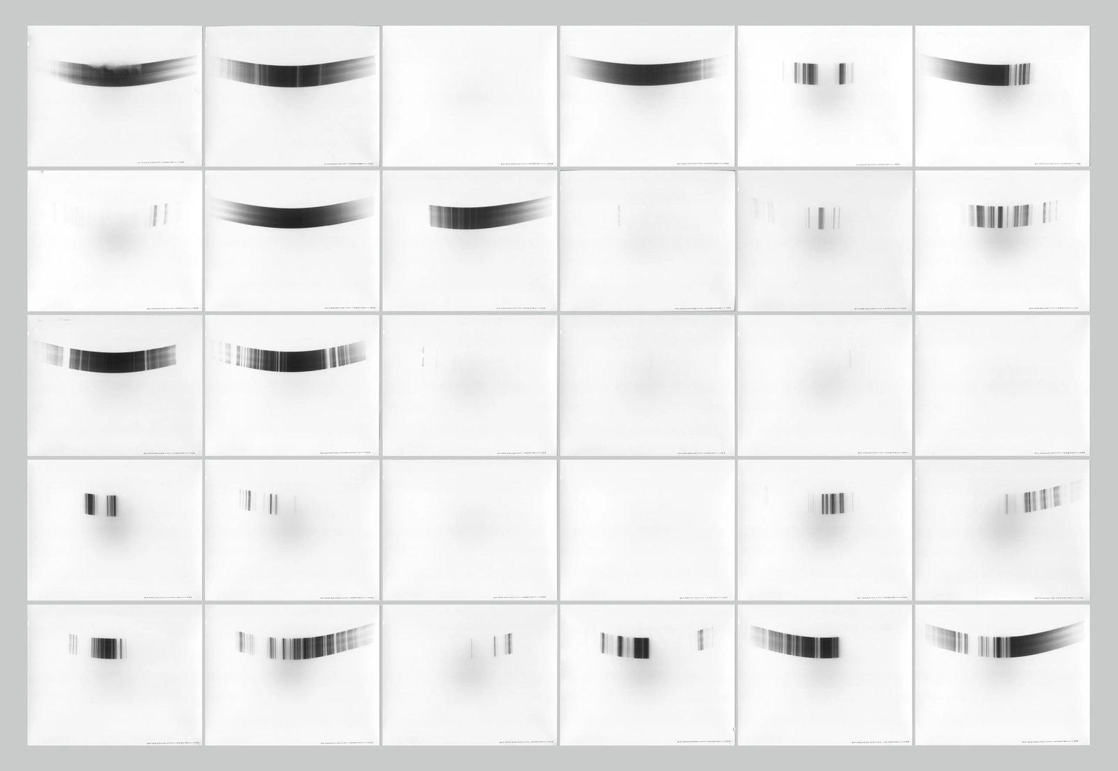 One in Five Billion: Prototype Set: Camera: Self-made pinhole camera "Laozi No. 13" Focal Length: 99 mm Aperture: 0.30 x 30 mm slit pinhole Filter: -3.5 ND filter Dimensions: 14.8 x 11.5 cm(ea.) Photosensitive Material: Ilford MGFB Warm