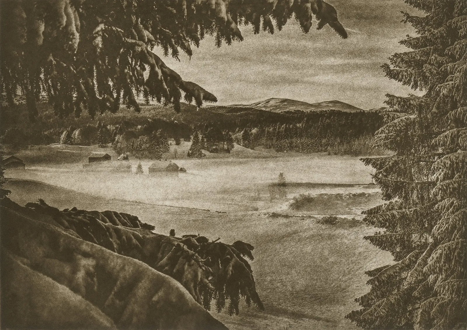 Jura Mountain: Location: Jura, France Medium: Heliogravure (in collaboration with Fanny Boucher) Edition: 2/7 Framing: Museum-quality framing Signature: Signed by the artist Jura Mountain belongs to Sakurai