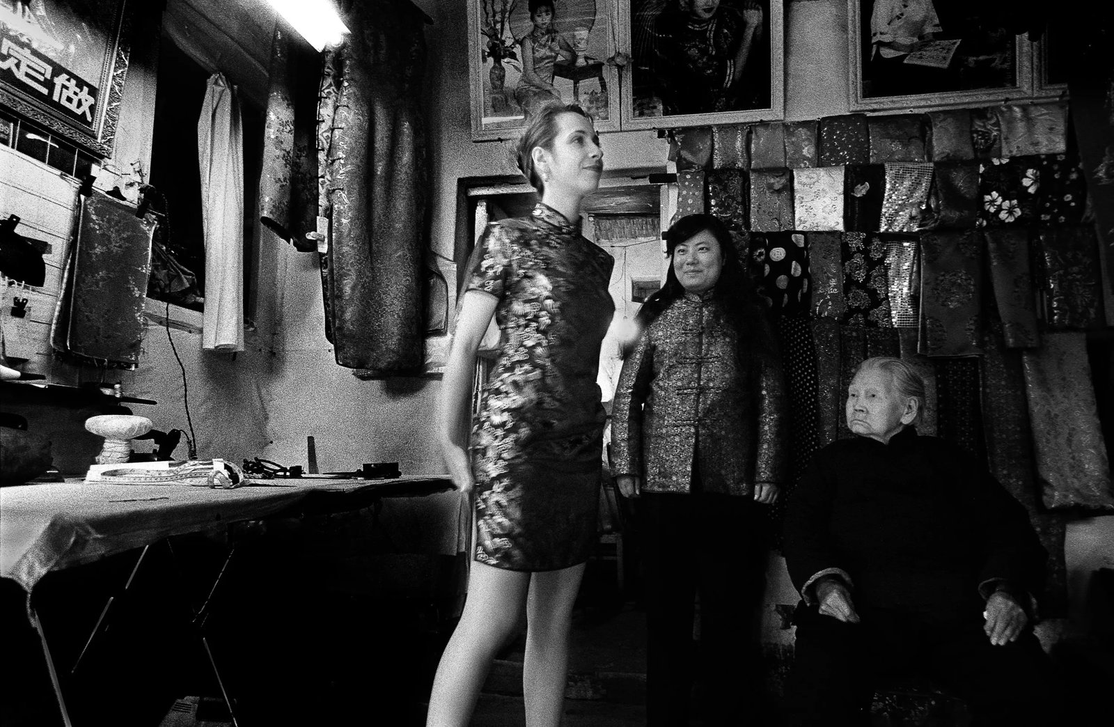 Humanism in China, No.328: Location: Jinan, Shandong Caption: The nostalgic qipao comes to life again. Alessia, an Italian young woman, is fascinated by the Chinese qipao. Medium: Digital giclee print This work was photographed