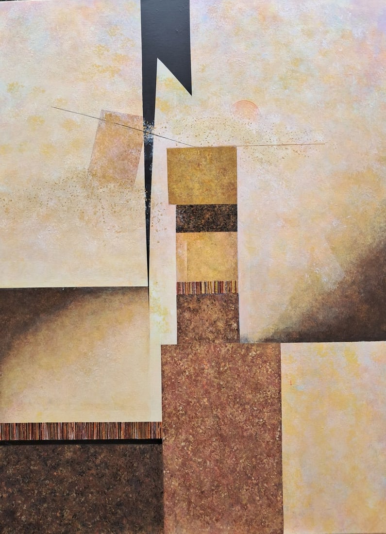 Shades of Brown, Copper & Gold: Shades of Brown, Copper & Gold: Contemporary art - Canvas Painting. Major expressions of Warm colors, mixed media from oil to acyclic. Size 48x36x1.5 Two dimensional art, the paintings feature a
