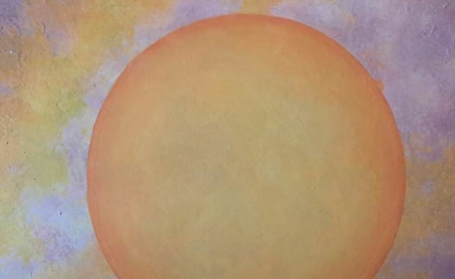 The Galaxy Sphere II, Yellow, Gold on Lavender - 4