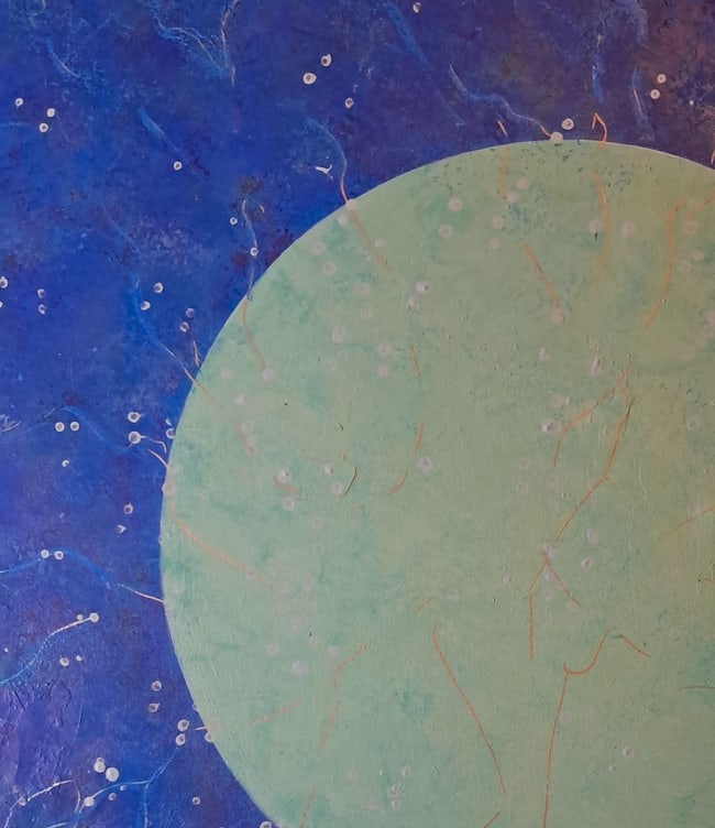 The Galaxy Sphere - Aqua and Blue. - 2