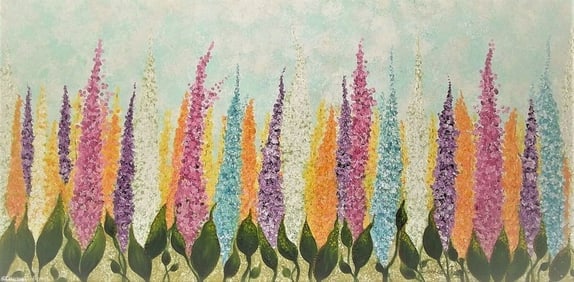 Carolyn's Garden: Artist: Donica Christie Bryer (New York born 1958) BFA Degree: School of Visual Arts, NYC Donica C Bryer, Fine Arts Award winning artist, Ms. Bryer was born and raised in the Hudson Valley of Upstate