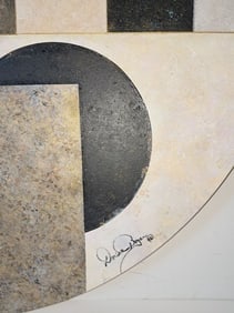 Shades of Grey, Copper & Gold - Circle - 2